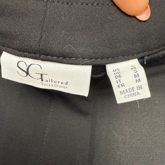 QVC Susan Graver Pants Womens Small Black Smart Ponte Slim Leg Trouser NWOT - Picture 5 of 11